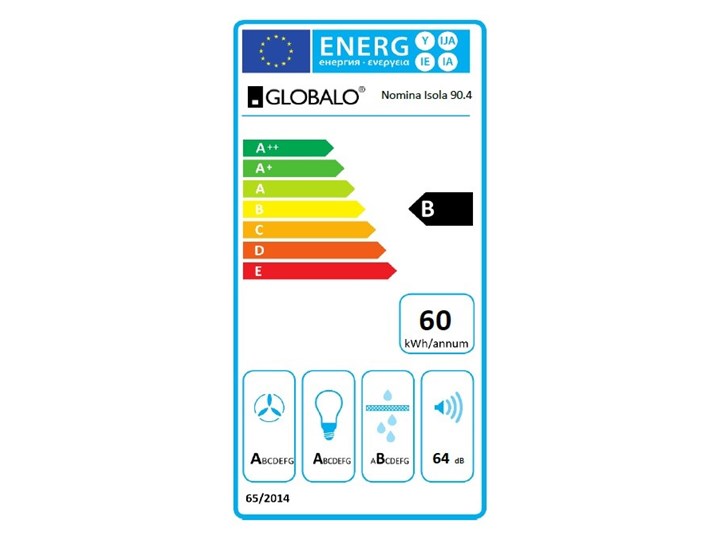 Okap kuchenny Nomina Isola 90.4 Sensor Szerokość 90 cm Kategoria Okapy Okap wyspowy Sterowanie Elektroniczne