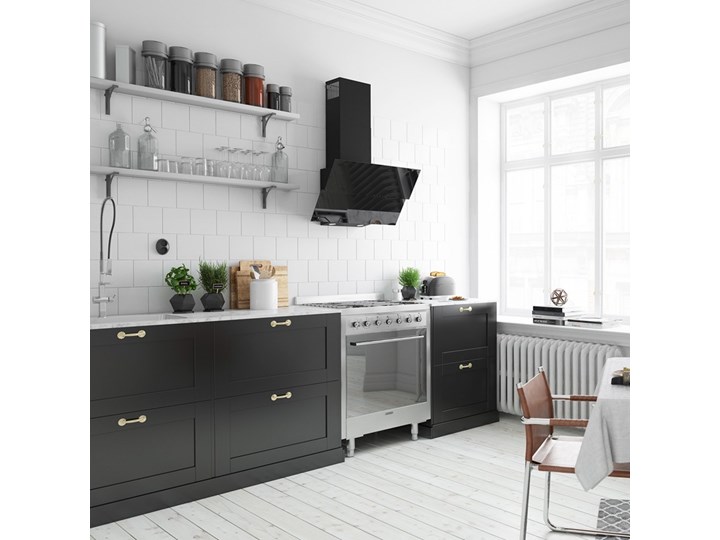 Okap kuchenny Womero 60.1 Black Okap przyścienny Sterowanie Elektroniczne