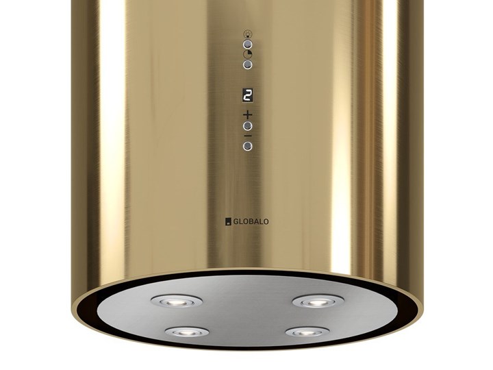 Okap kuchenny Cylindro Isola 39.5 Light Gold Okap przyścienny Okap wyspowy Poziom hałasu 46 dB