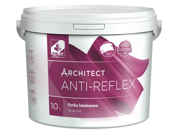 Fast ARCHITECT ANTI-REFLEX farba lateksowa Farby zewnętrzne Farby do wnętrz Kategoria Farby