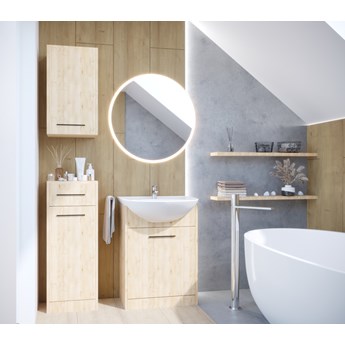 Łazienka NEPPA LED dąb artisan laminat