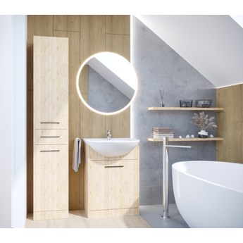 Łazienka NEPPA LONG LED dąb artisan laminat