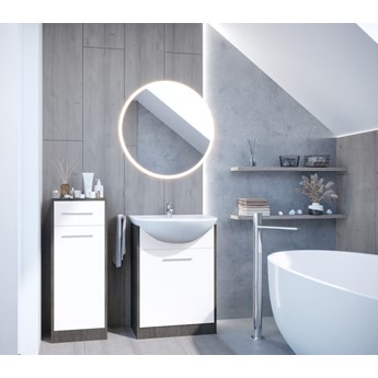 Łazienka NEPPA MINI LED wenge / biały laminat