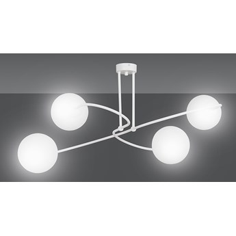 SELBI 4 WHITE 735/4 oryginalna lampa sufitowa biała LOFT szklane mleczne klosze