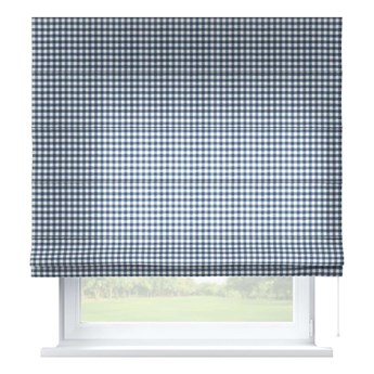 Roleta rzymska Capri, granatowo biała kratka (1,5x1,5cm), szer.80 x dł.170 cm, Quadro