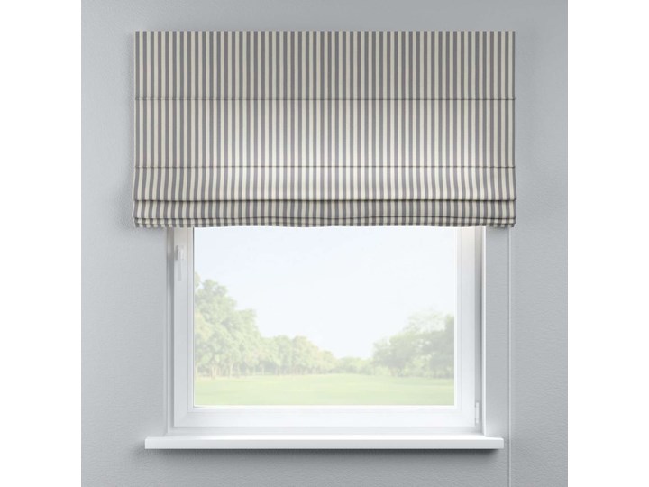 Roleta rzymska Capri, granatowo białe pasy (1,5cm), szer.80 × dł.170 cm, Quadro Wzór Dla dzieci Wzór Gładkie