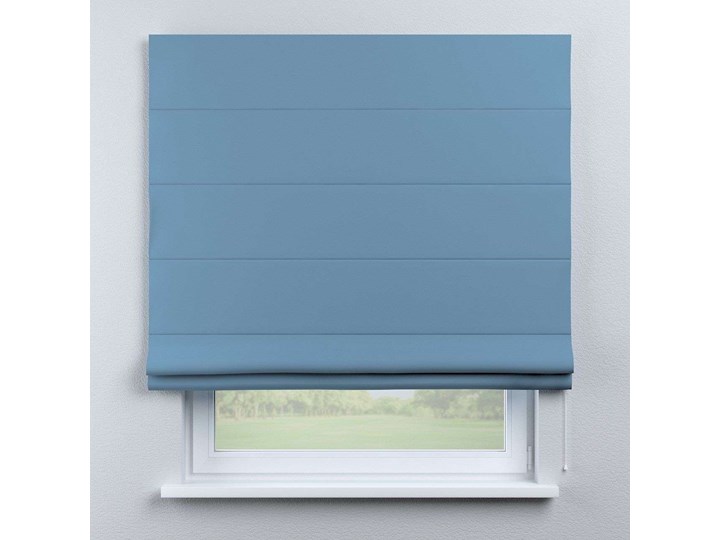 Roleta rzymska Capri, niebieski, 80 × 170 cm, Blackout - zaciemniające Kolor Czarny Typ Roleta zaciemniająca