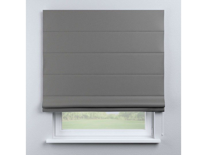 Roleta rzymska Capri, ciemny szary o wyraźnej strukturze, 80 × 170 cm, Blackout - zaciemniające Typ Roleta zaciemniająca