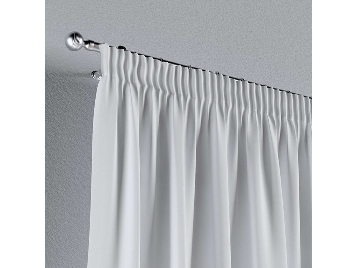 Zasłona na taśmie marszczącej 1 szt., śmietankowa biel, 1szt 130 × 260 cm, Loneta Zasłona zaciemniająca Bawełna Pomieszczenie Salon Poliester 130x260 cm Pomieszczenie Kuchnia