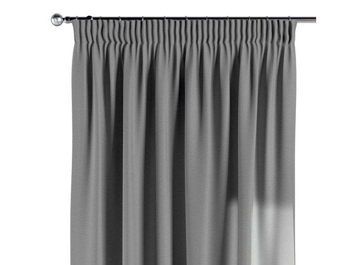 Zasłona na taśmie marszczącej 1 szt., szary, 1szt 130 × 260 cm, Loneta 130x260 cm Zasłona zaciemniająca Bawełna Poliester Pomieszczenie Pokój nastolatka