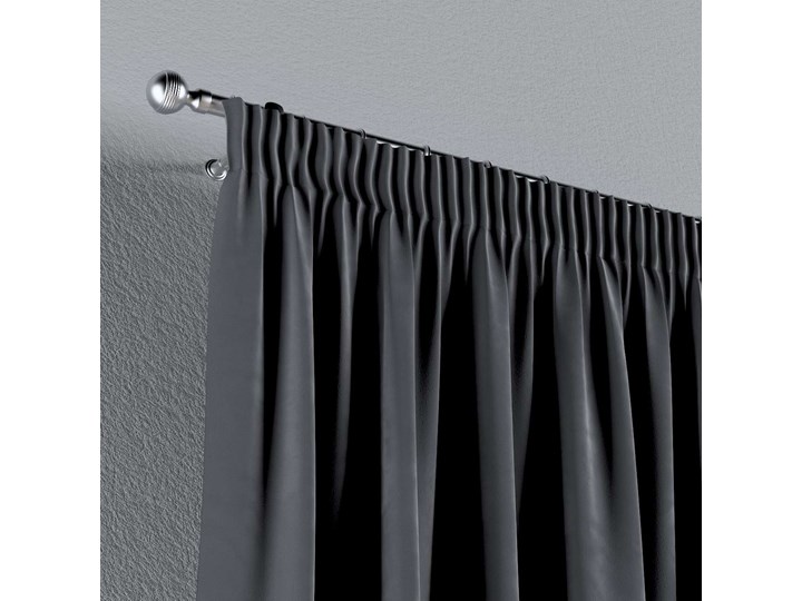 Zasłona na taśmie marszczącej 1 szt., grafitowy szary, 1szt 130 × 260 cm, Velvet Zasłona prześwitująca 130x260 cm Poliester Pomieszczenie Salon