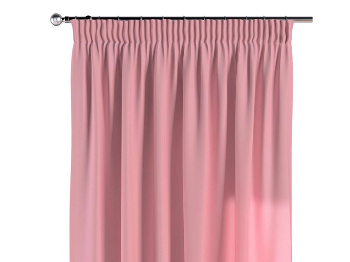 Zasłona na taśmie marszczącej 1 szt., brudny róż, 1szt 130 × 260 cm, Loneta Zasłona prześwitująca Poliester 130x260 cm Bawełna Mocowanie Taśma