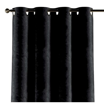 Zasłona na kółkach 1 szt., głęboka czerń, 1szt 130 × 260 cm, Velvet