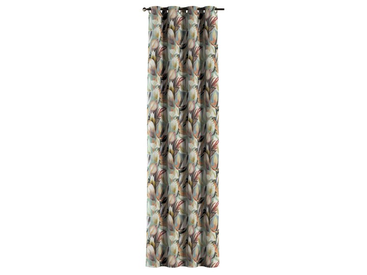 Zasłona na kółkach 1 szt., pomarańczowo-bordowo-zółte liście na miętowym tle, 1szt 130 × 260 cm, Abigail 130x260 cm Bawełna Kategoria Zasłony