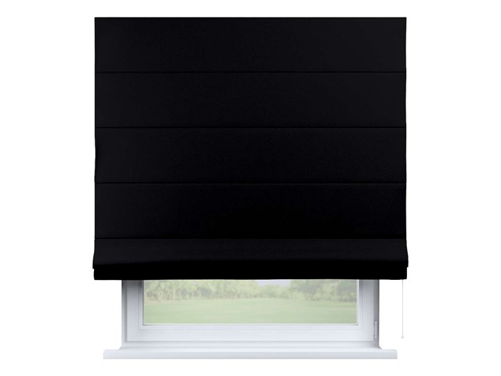 Roleta rzymska Capri, czarny, 80 x 170 cm, Blackout - zaciemniające