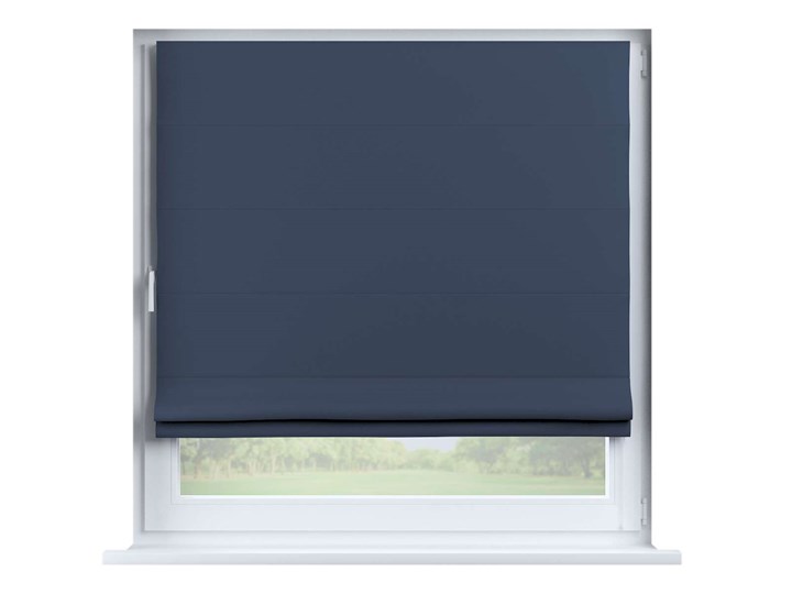 Roleta rzymska Capri, granatowy, 80 × 170 cm, Blackout - zaciemniające Typ Roleta zaciemniająca Wzór Gładkie