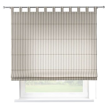 Roleta rzymska Verona, szaro białe pasy (1,5cm), szer.80 × dł.170 cm, Quadro