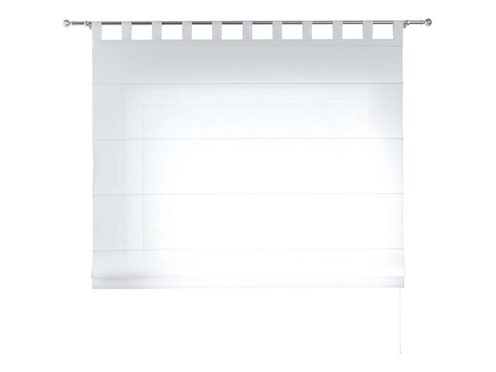 Roleta rzymska Verona, prześwitująca, biała, szer.80 × dł.170 cm, Romantica Wzór Kwiaty