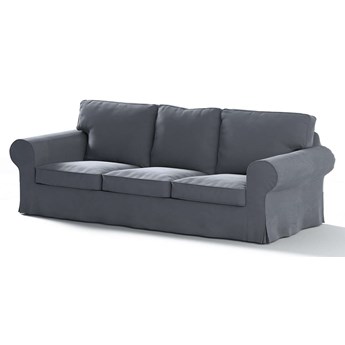 Pokrowiec na sofę Ektorp 3-osobową, nierozkładaną, grafitowy szary, 218 x 88 x 73 cm, Velvet