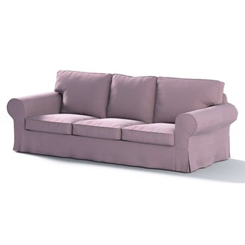Pokrowiec na sofę Ektorp 3-osobową, nierozkładaną, zgaszony róż, 218 x 88 x 73 cm, Velvet