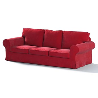 Pokrowiec na sofę Ektorp 3-osobową, nierozkładaną, intensywna czerwień, 218 x 88 x 73 cm, Velvet
