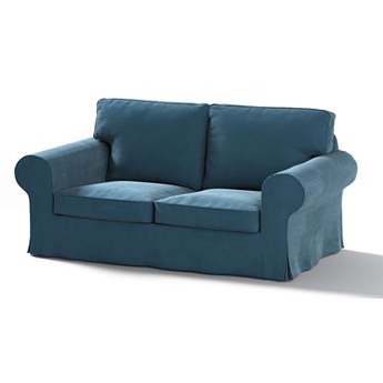 Pokrowiec na sofę Ektorp 2-osobową, nierozkładaną, pruski błękit, 173 x 83 x 73 cm, Velvet