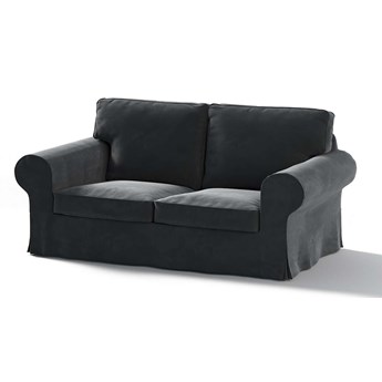 Pokrowiec na sofę Ektorp 2-osobową, nierozkładaną, głęboka czerń, 173 x 83 x 73 cm, Velvet