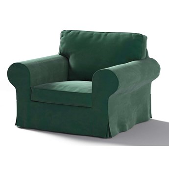 Pokrowiec na fotel Ektorp, ciemny zielony, 103 x 82 x 73 cm, Velvet