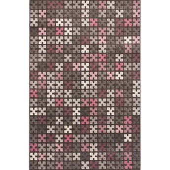 Dywan Sevilla Puzzle Charisma Rose/Frost Grey 135x190cm, 135 × 190 cm