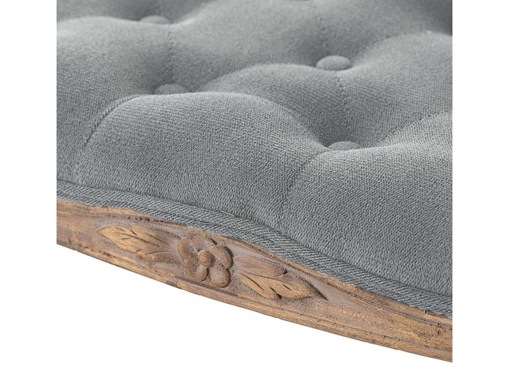 Ławka Isacco 114x38x46cm grey, 114 × 38 × 46 cm Pomieszczenie Przedpokój Pikowana Materiał nóżek Drewno