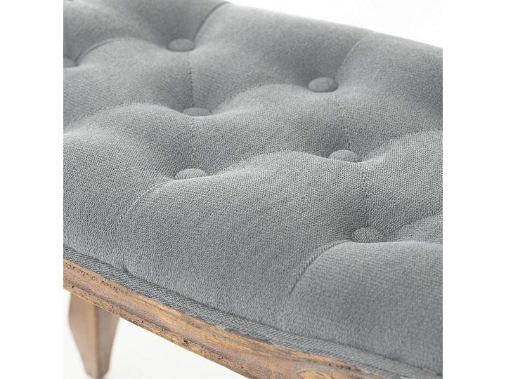 Ławka Isacco 114x38x46cm grey, 114 × 38 × 46 cm Kategoria Ławki do salonu Pikowana Pomieszczenie Salon