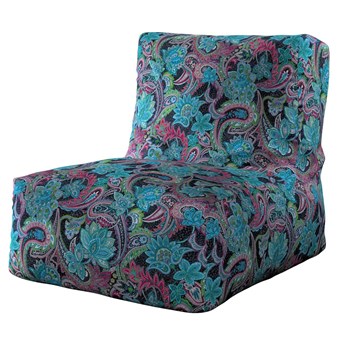 Pufa- fotel, wielokolorowy paisley, 67 × 31 × 75 cm, Velvet