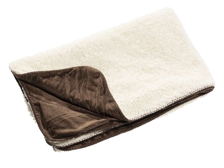 Pled Wolle brown 130x160cm, 130×160cm 130x170 cm 130x160 cm Wełna Bawełna Poliester Pomieszczenie Salon