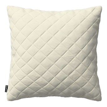 Poszewka Kinga pikowana 43 x 43 cm, śmietankowa biel, 43 × 43 cm, Velvet