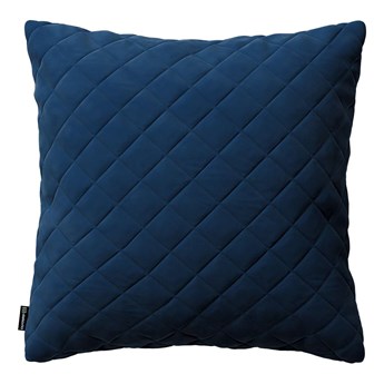 Poszewka Kinga pikowana 43 x 43 cm, granat, 43 × 43 cm, Velvet