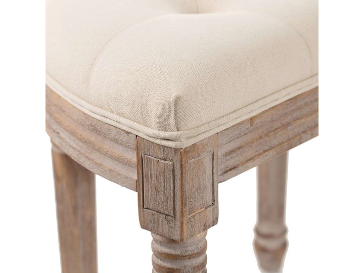 Ławka Carla 70 x 37 x 45 cm, 70 x 37 x 45 cm Pikowana Materiał nóżek Drewno