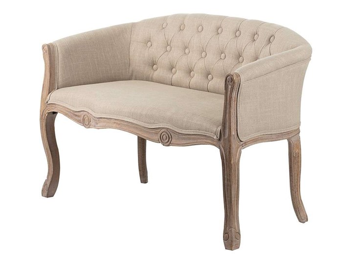 Ławka Cassandra 106 x 56 x 70,5 cm, 106 x 56 x 70,5 cm Z oparciem Pikowana Materiał obicia Tkanina