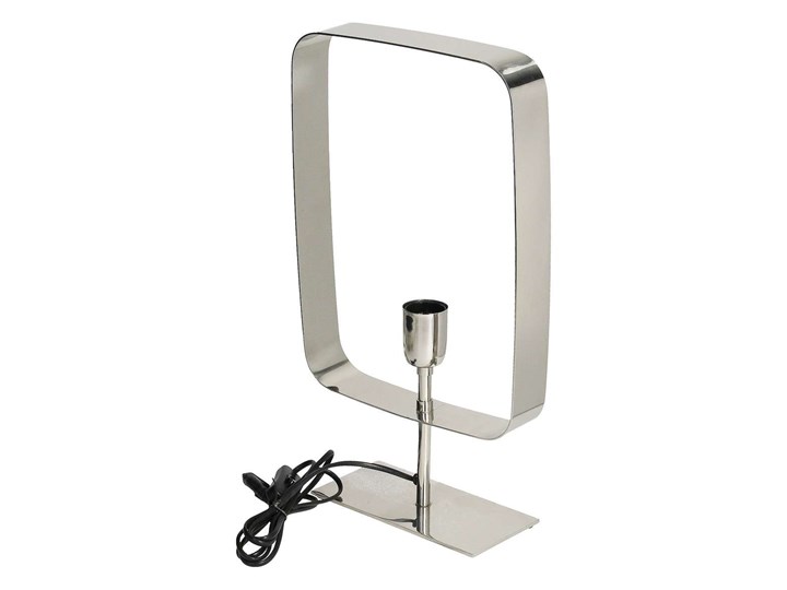 Lampa stołowa Theo Silver 46 cm, 46cm Styl Nowoczesny Lampa dekoracyjna Kolor Srebrny