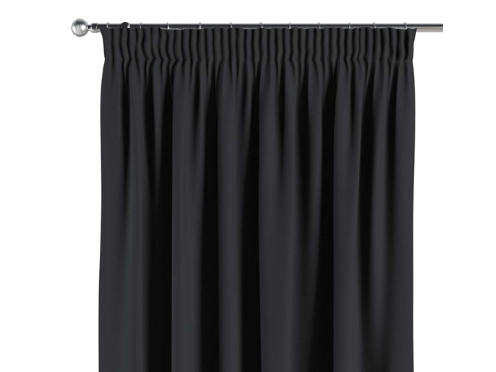 Zasłona zaciemniająca na taśmie 1 szt., czarny, 1szt 140 × 260 cm, Blackout - zaciemniające Poliester Zasłona prześwitująca Kolor Szary 140x260 cm Mocowanie Taśma
