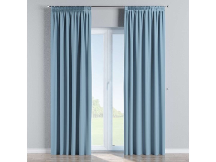 Zasłona zaciemniająca na taśmie 1 szt., niebieski, 1szt 140 × 260 cm, Blackout - zaciemniające 140x260 cm Poliester Mocowanie