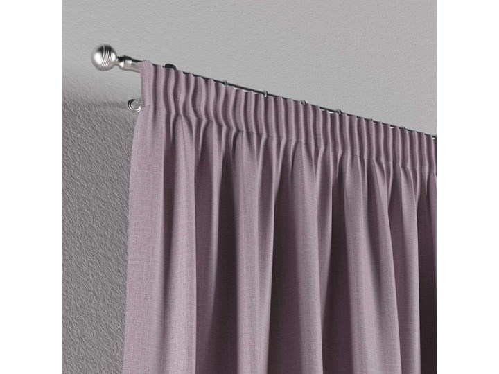 Zasłona zaciemniająca na taśmie 1 szt., pastelowy wrzos o wyraźnej strukturze, 1szt 140 × 260 cm, Blackout - zaciemniające 140x260 cm Żakard Poliester Wzór Gładkie