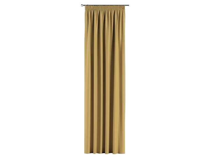 Zasłona zaciemniająca na taśmie 1 szt., musztardowy żółty o wyraźnej strukturze, 1szt 140 × 260 cm, Blackout - zaciemniające Poliester 140x260 cm Zasłona prześwitująca Mocowanie