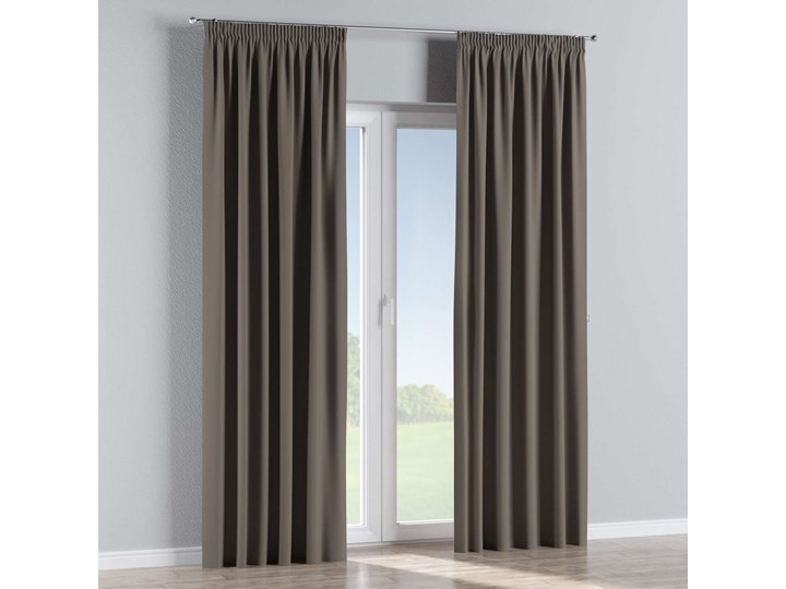 Zasłona zaciemniająca na taśmie 1 szt., szaro-brązowy, 1szt 140 × 260 cm, Blackout - zaciemniające 140x260 cm Zasłona prześwitująca Poliester Kategoria Zasłony