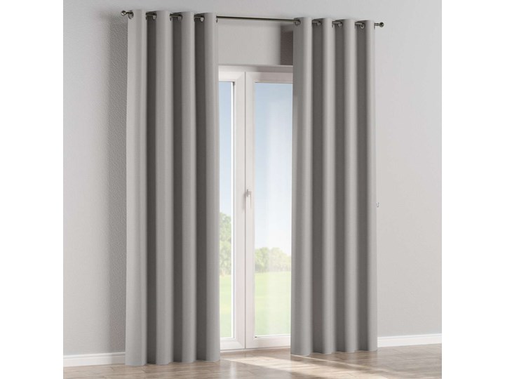Zasłona zaciemniająca na kółkach 1 szt., jasny szary o wyraźnej strukturze, 1szt 140 × 260 cm, Blackout - zaciemniające 140x260 cm Poliester Żakard Pomieszczenie Salon