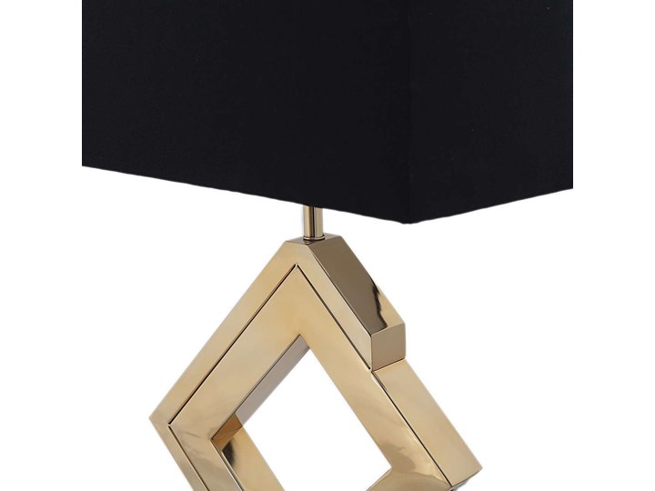 Lampa stołowa Murray Gold, 44 x 29 x 79 cm Lampa z abażurem Lampa z kloszem Kolor Czarny