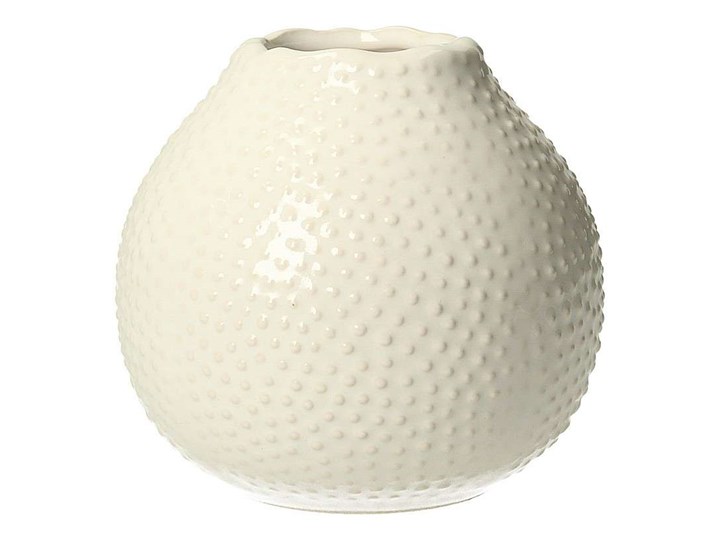 Wazon Tessa White 13cm, 13 x 13 cm Kolor Biały Ceramika Kategoria Wazony