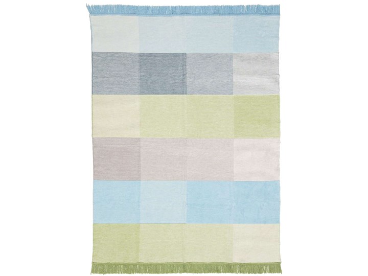 Koc Cosy Home 150x200cm Pastel Green&Blue, 150 x 200 cm Pomieszczenie Sypialnia Bawełna Akryl 150x200 cm Pomieszczenie Pokój nastolatka