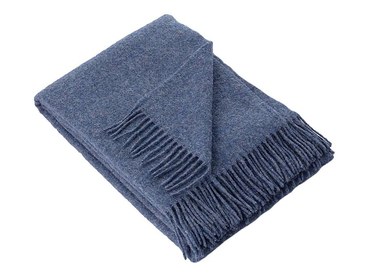 Pled Zelandia 140x200 melange blue, 140 x 200 cm Pomieszczenie Sypialnia 130x180 cm Wełna 140x200 cm Kolor