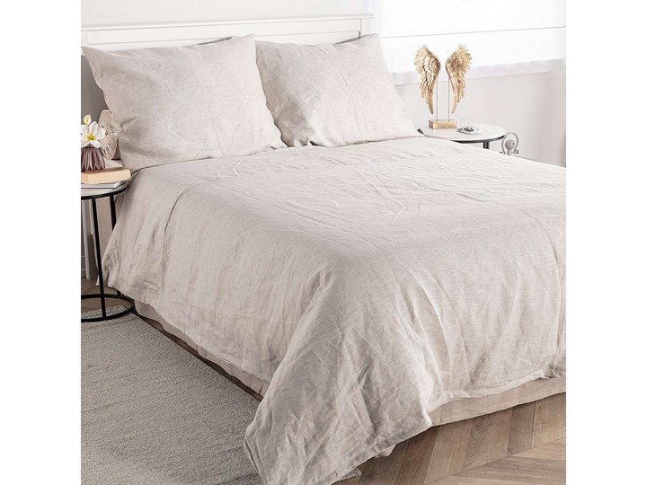 Komplet pościeli lnianej Linen 220x200cm natural, 220 x 200 cm/ 2 poszewki 70 x 80 cm Kategoria Komplety pościeli