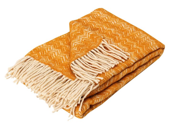 Pled Zelandia 130x190 yellow, 130x190cm 130x170 cm 130x190 cm Wełna Kategoria Koce i pledy